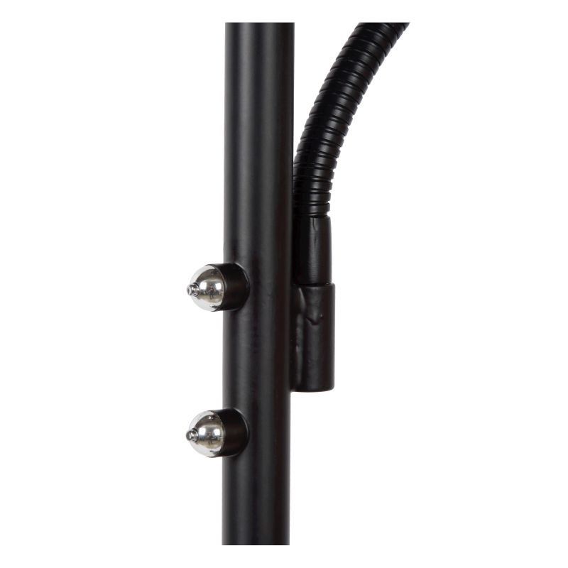 Lucide ZENITH - Stojacia lampa na čítanie - LED Dim. - 3000K - Čierna